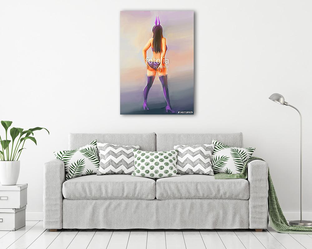 nő bikini szexi festés - vászonkép, falikép vásárlás nő bikini szexi festés (vászonkép) - vászonkép, falikép otthonra és irodába