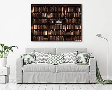 Bookshelf. Seamless texture (vertically and horizontally) (vászonkép) - vászonkép, falikép otthonra és irodába