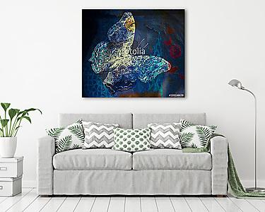 grunge butterfly (vászonkép) - vászonkép, falikép otthonra és irodába