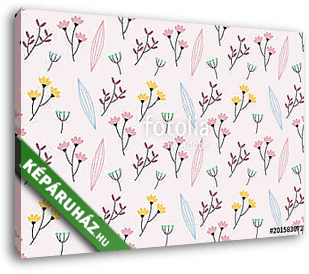 flower pattern background - vászonkép 3D látványterv