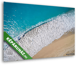 Aerial of the amazing Porto Katsiki beach in Lefkada island Greece - vászonkép 3D látványterv