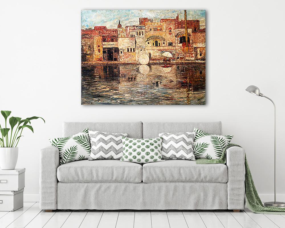 Tengerparti házak - vászonkép, falikép vásárlás Tengerparti házak (vászonkép) - vászonkép, falikép otthonra és irodába