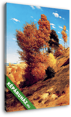 Őszi színek - vászonkép 3D látványterv
