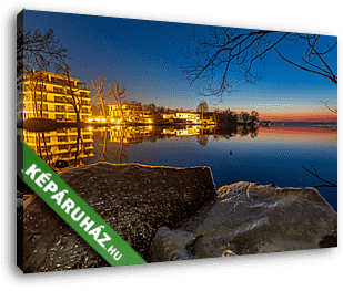 Esti fények (Balatonlelle) - vászonkép 3D látványterv