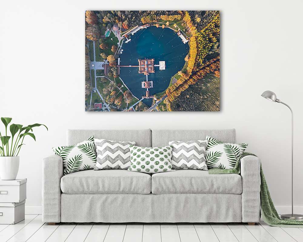 Hévíz a levegőből II. - vászonkép, falikép vásárlás Hévíz a levegőből II. (fotótapéta) - vászonkép, falikép otthonra és irodába