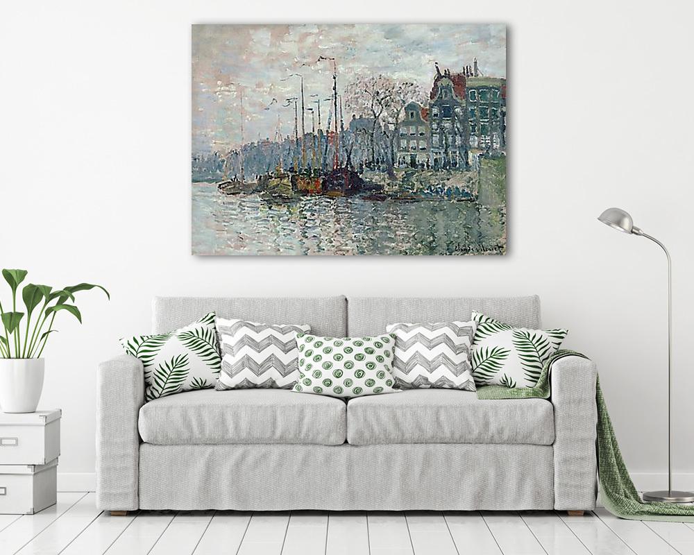 Amszerdami utcakép (1874) (vászonkép) - vászonkép, falikép otthonra és irodába