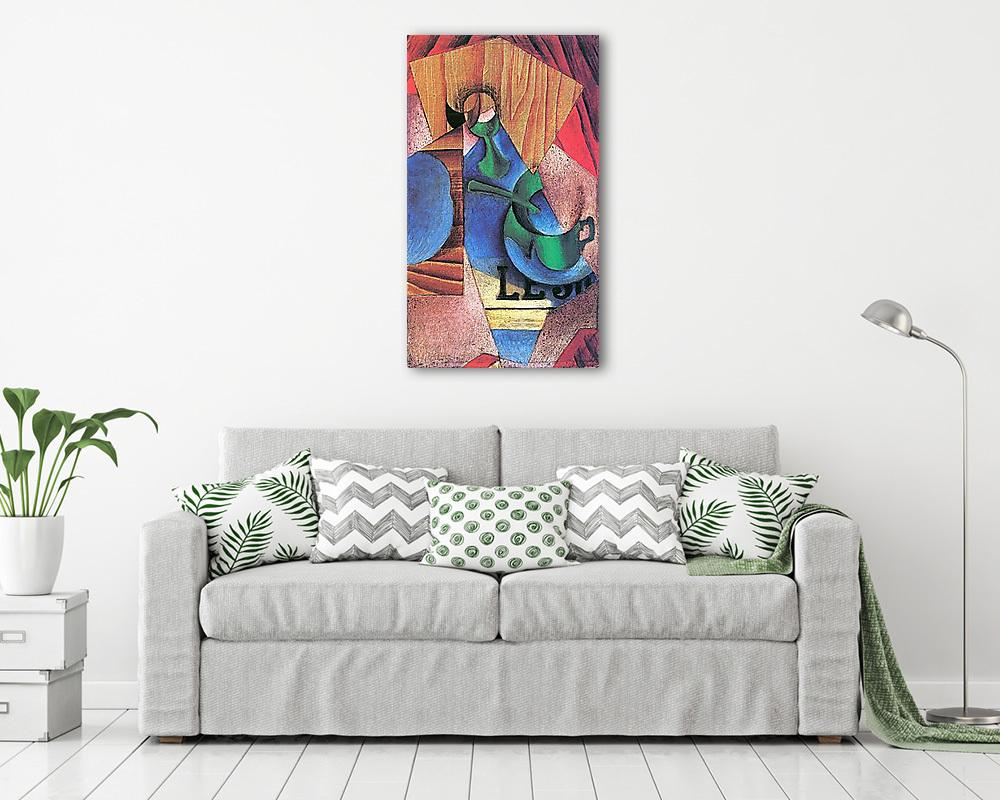 Pohár, csésze és újságpapír - vászonkép, falikép vásárlás Pohár, csésze és újságpapír (vászonkép) - vászonkép, falikép otthonra és irodába