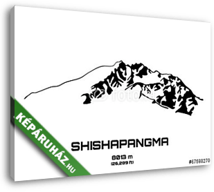 A Mt. Sisapangma - vászonkép 3D látványterv