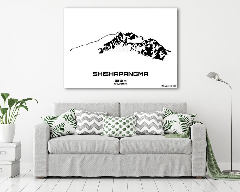 A Mt. Sisapangma (poszter) - vászonkép, falikép otthonra és irodába
