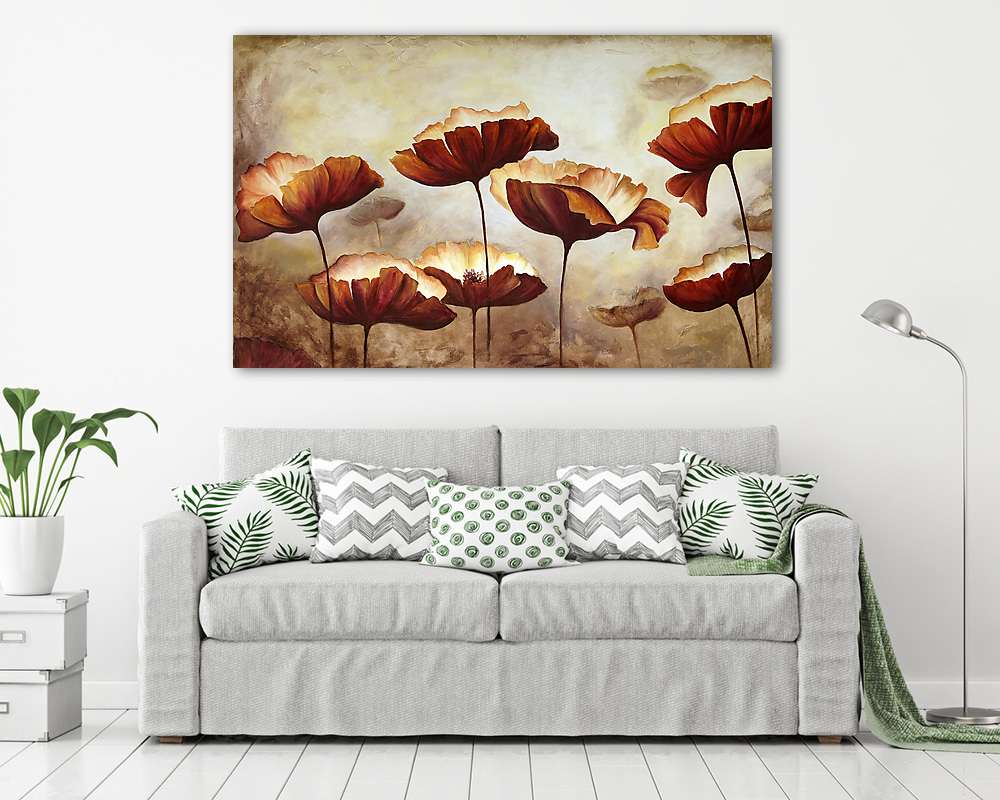 Festmény mák vászon - vászonkép, falikép vásárlás Festmény mák vászon (vászonkép) - vászonkép, falikép otthonra és irodába