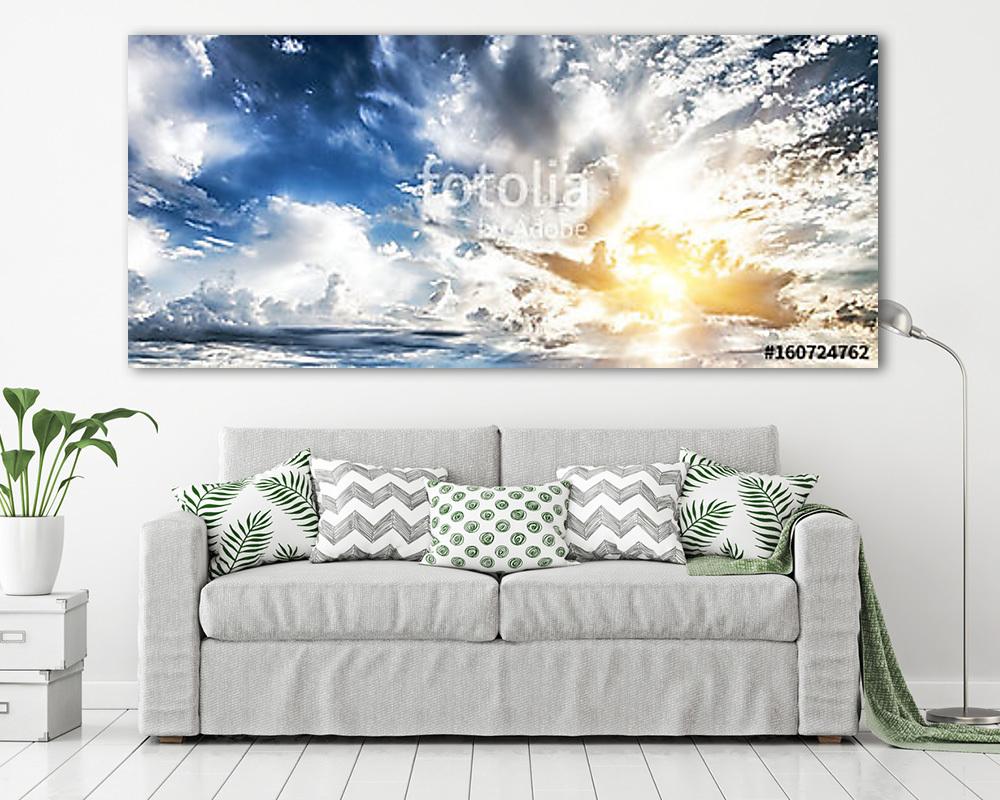 Ég felhők művészet napkelte háttér (fotótapéta) - vászonkép, falikép otthonra és irodába