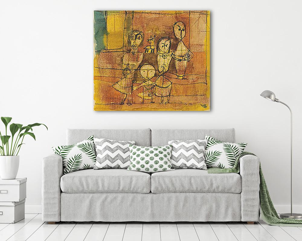 Kinder und Hund 2. (vászonkép) - vászonkép, falikép otthonra és irodába