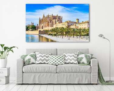 Cathedral of Majorca Palma Spain (vászonkép) - vászonkép, falikép otthonra és irodába