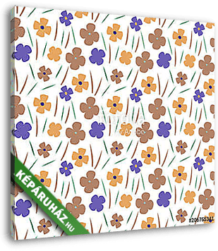 flower pattern background - vászonkép 3D látványterv