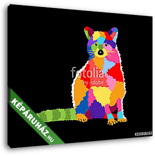 Colorful Animal Pop Art Poster Illustration Graphic Design - vászonkép 3D látványterv