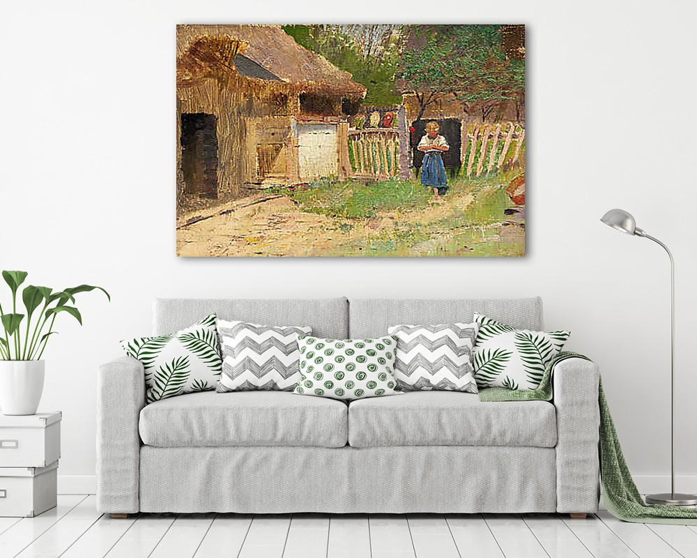 Lány a tanyán - vászonkép, falikép vásárlás Lány a tanyán (vászonkép) - vászonkép, falikép otthonra és irodába
