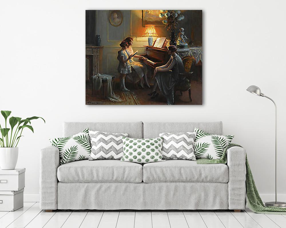 Az énekóra (többrészes kép) - vászonkép, falikép otthonra és irodába