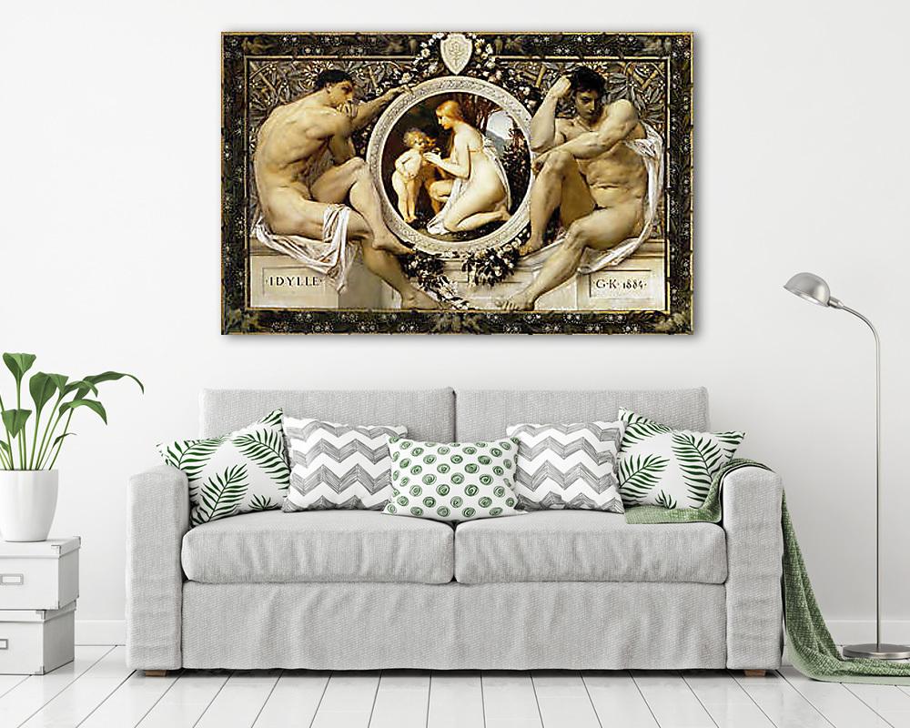 Idill - vászonkép, falikép vásárlás Idill (keretezett kép) - vászonkép, falikép otthonra és irodába