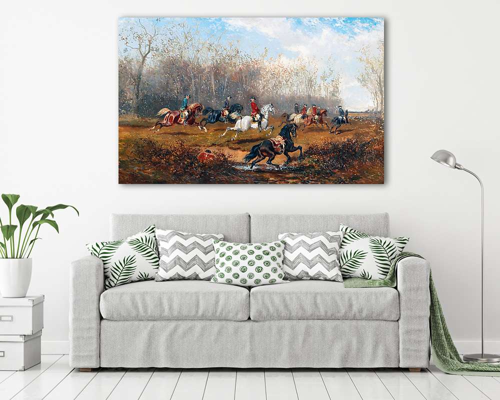 Vadászat (színverzió 1) (poszter) - vászonkép, falikép otthonra és irodába