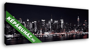 New York éjszakai városkép - vászonkép 3D látványterv