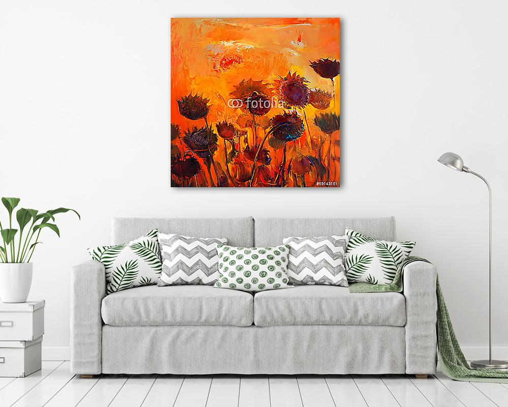 Napraforgók (vászonkép) - vászonkép, falikép otthonra és irodába