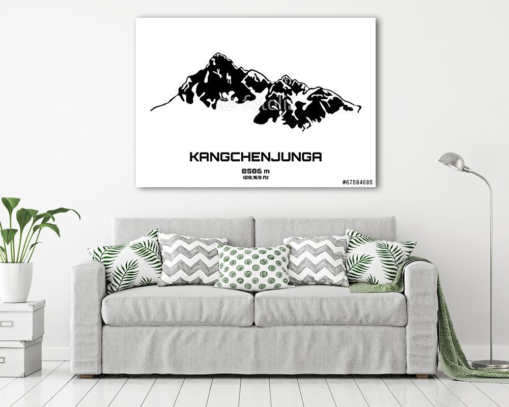 A Mt. Kancsendzönga (vászonkép) - vászonkép, falikép otthonra és irodába