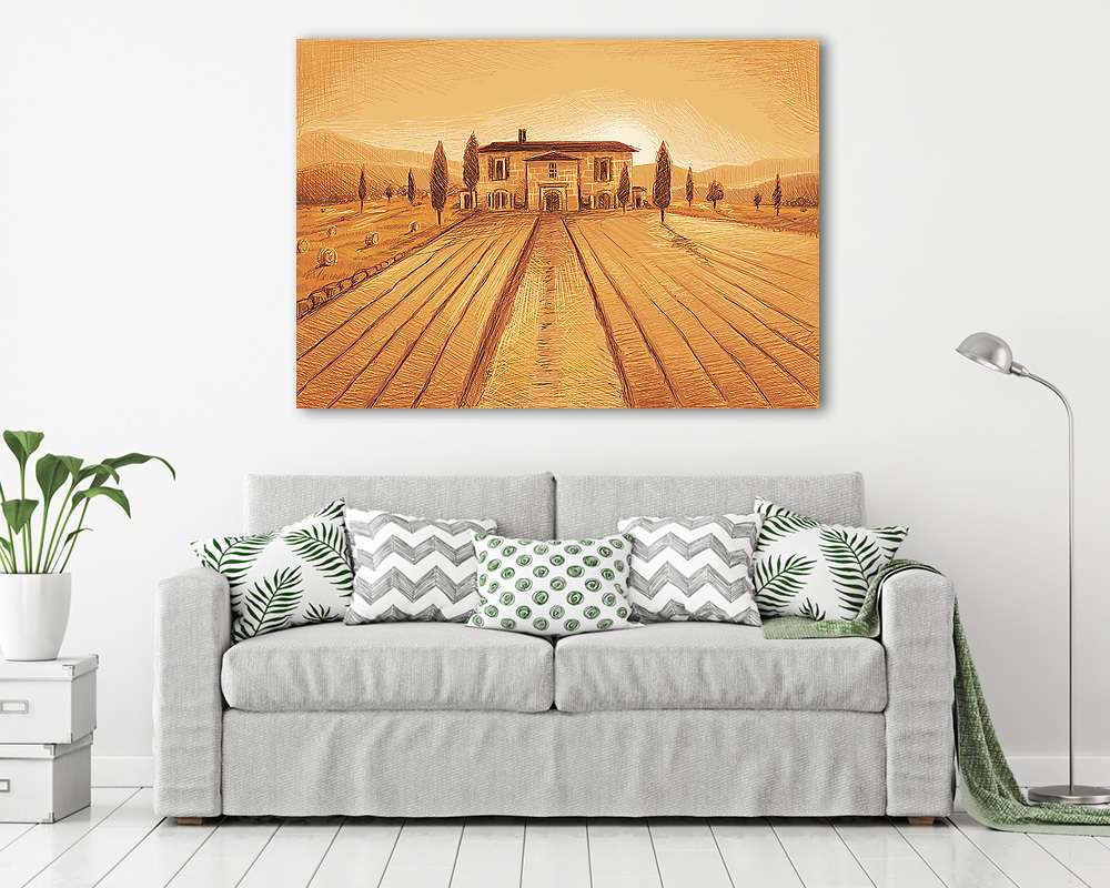 Olasz falu - vászonkép, falikép vásárlás Olasz falu (fotótapéta) - vászonkép, falikép otthonra és irodába