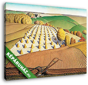 Őszi szántás - vászonkép 3D látványterv