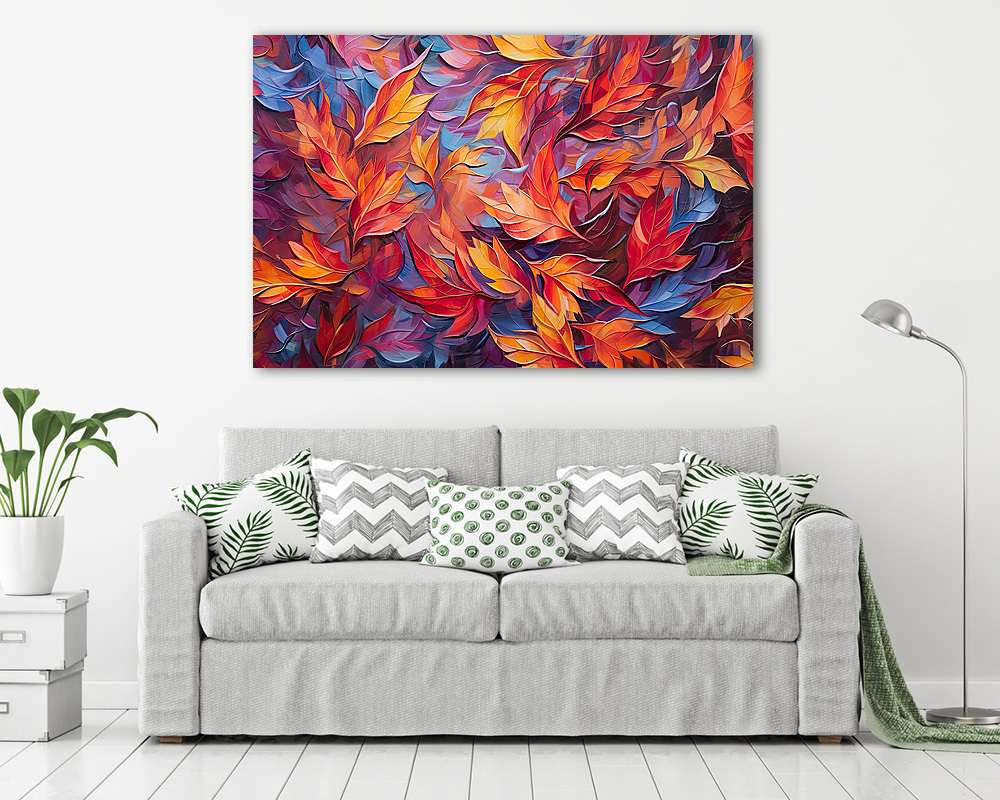 Őszi színes levelek 5. - vászonkép, falikép vásárlás Őszi színes levelek 5. (vászonkép) - vászonkép, falikép otthonra és irodába