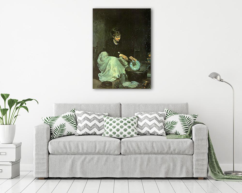 Konyhalány - színverzió 1. (vászonkép) - vászonkép, falikép otthonra és irodába