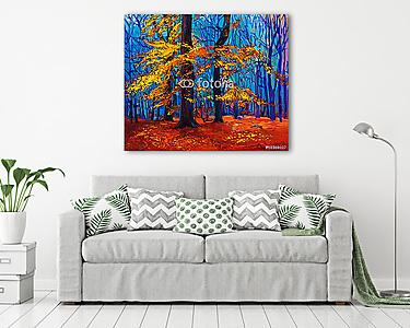 Őszi erdő (vászonkép) - vászonkép, falikép otthonra és irodába