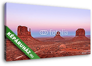 Monument Valley naplemente, Utah Nemzeti Park, USA. - vászonkép 3D látványterv