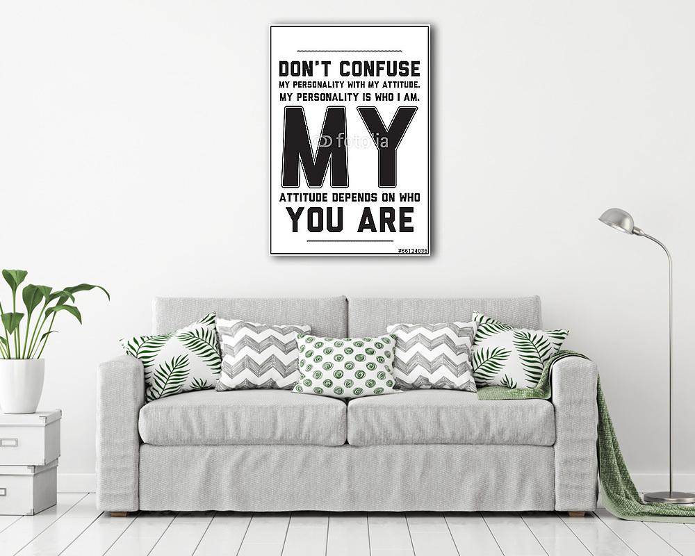 Tipikus motivációs poszter árajánlat fehér alapon (fotótapéta) - vászonkép, falikép otthonra és irodába