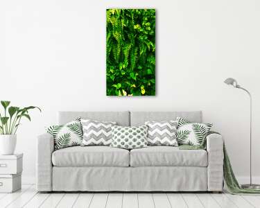Trópusi zöld levelek (vászonkép) - vászonkép, falikép otthonra és irodába