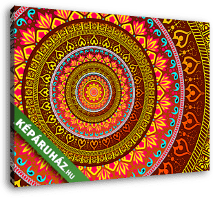 Bright Mandala - vászonkép 3D látványterv