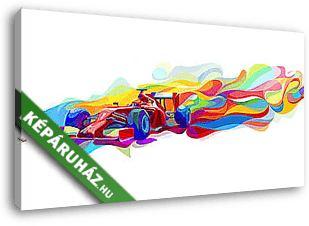 Formula 1 - Száguldás - vászonkép 3D látványterv