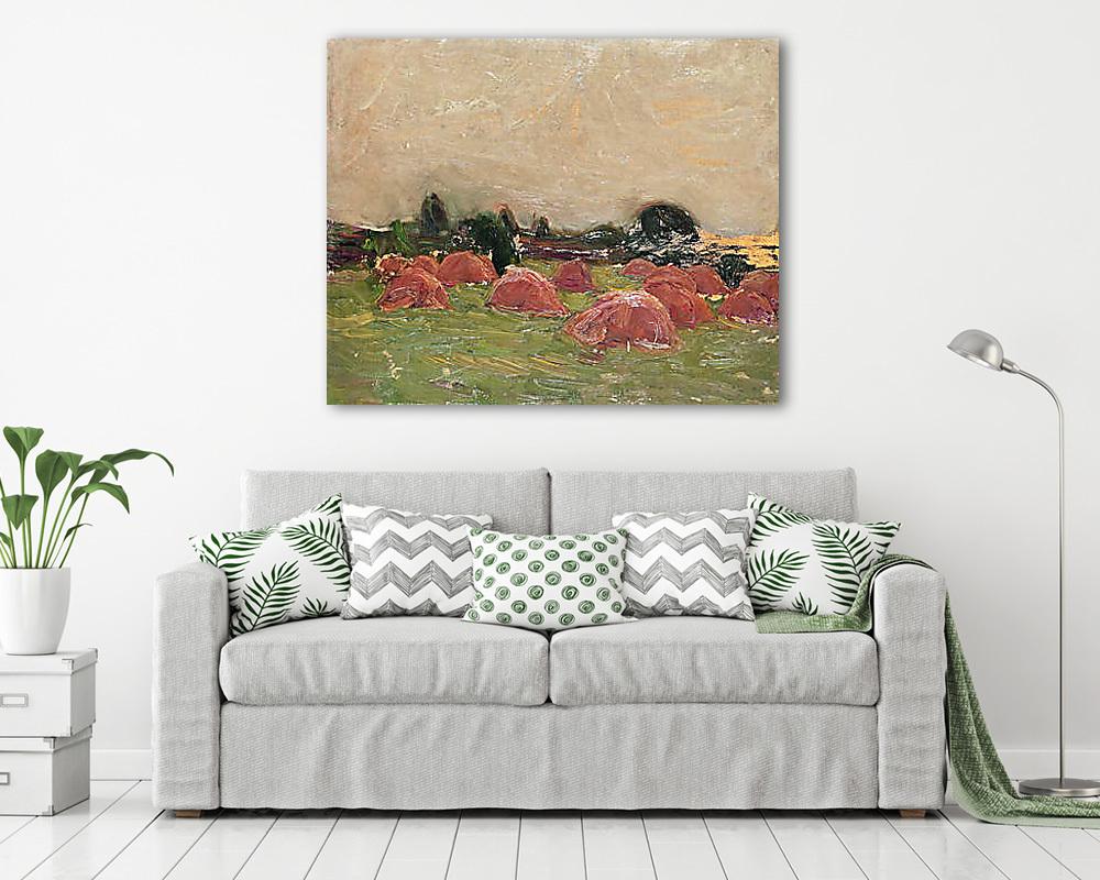 Szénaboglyák (többrészes kép) - vászonkép, falikép otthonra és irodába