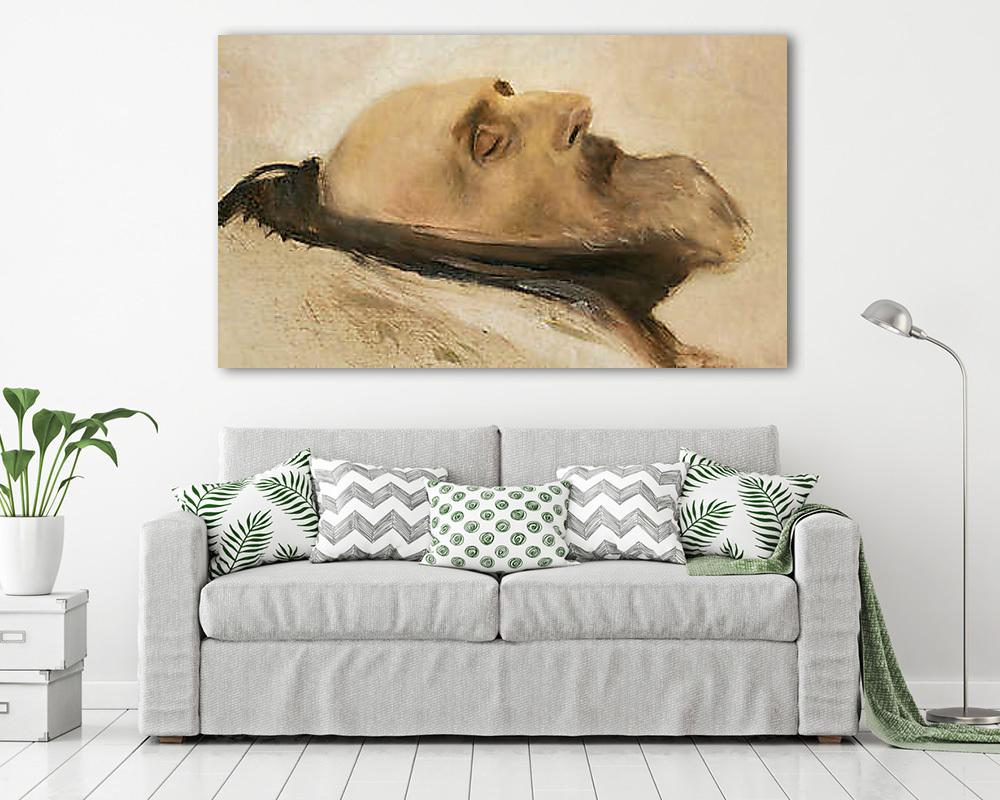 Halotti fej (részlet) (vászonkép) - vászonkép, falikép otthonra és irodába