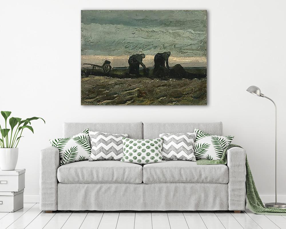 Két asszony a földeken - vászonkép, falikép vásárlás Két asszony a földeken (vászonkép) - vászonkép, falikép otthonra és irodába