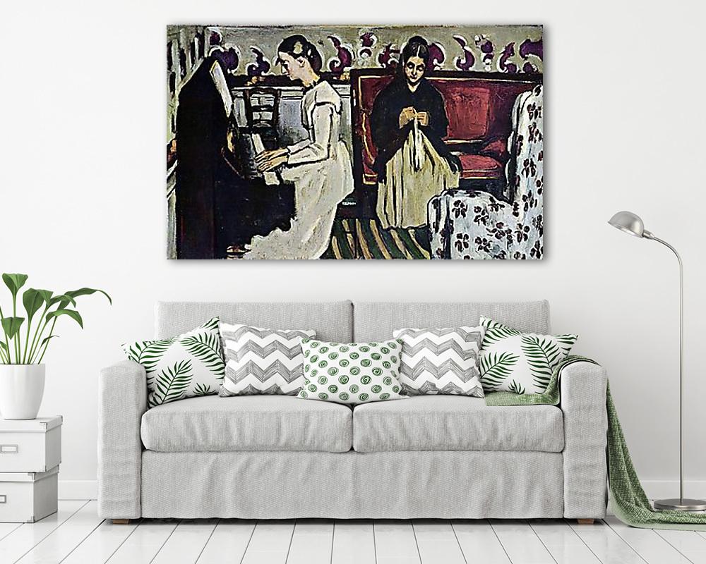 Lány a zongoránál - vászonkép, falikép vásárlás Lány a zongoránál (keretezett kép) - vászonkép, falikép otthonra és irodába