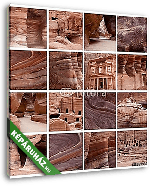 Petra - homokkő - vászonkép 3D látványterv