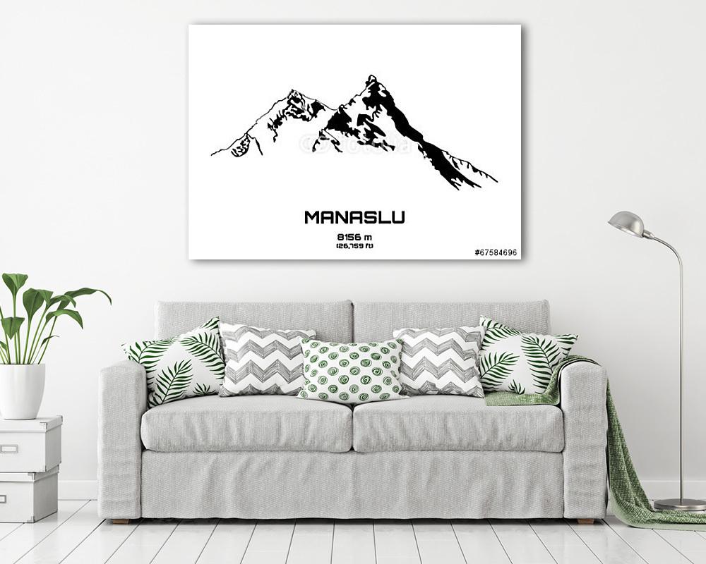 A Mt. Manaslu (vászonkép) - vászonkép, falikép otthonra és irodába