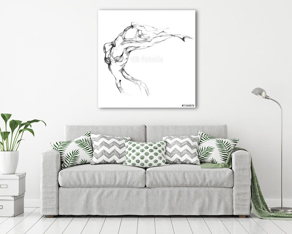 Női torzó vázlata - vászonkép, falikép vásárlás Női torzó vázlata (vászonkép) - vászonkép, falikép otthonra és irodába