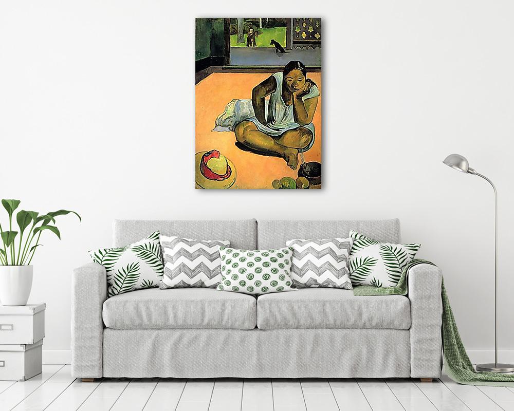 Te Faaturama - Tűnődő asszony (bögre) - vászonkép, falikép otthonra és irodába