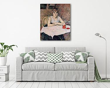 Nő az asztalnál (vászonkép) - vászonkép, falikép otthonra és irodába