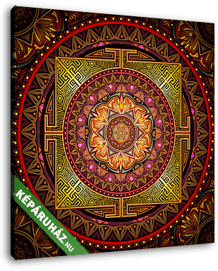 Mandala Ancestral world - vászonkép 3D látványterv