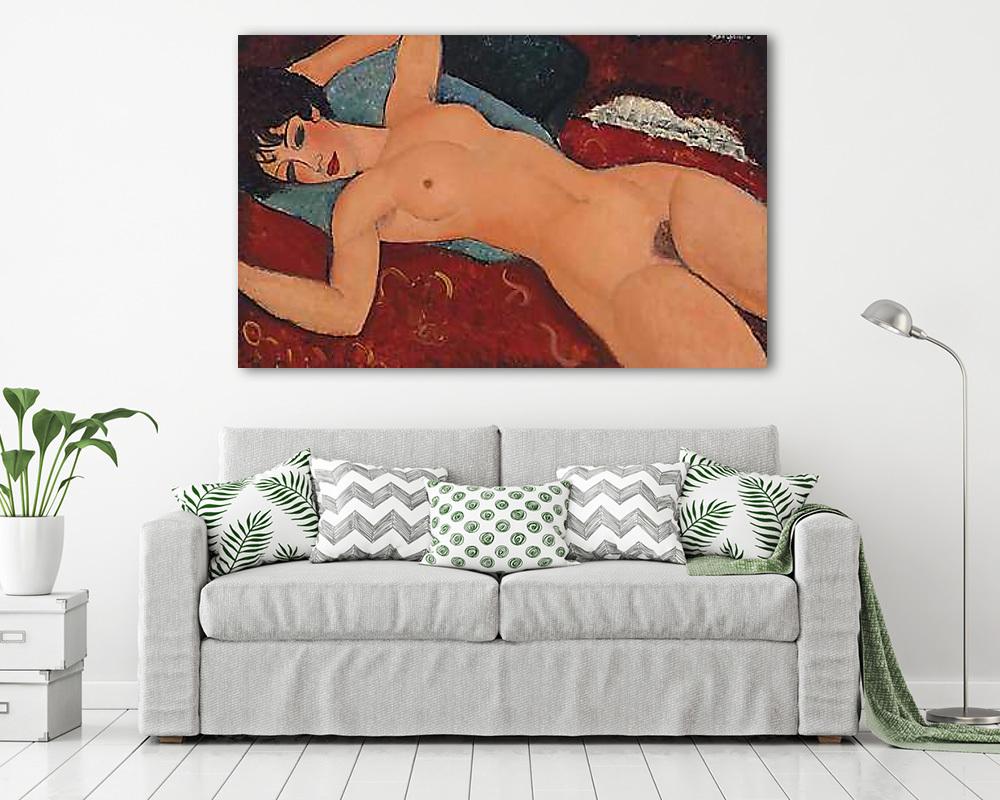 Női akt (keretezett kép) - vászonkép, falikép otthonra és irodába