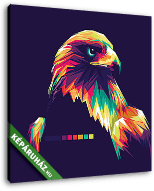 Eagle Vector Pop Art Illustration - vászonkép 3D látványterv