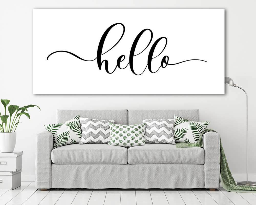 Hello (többrészes kép) - vászonkép, falikép otthonra és irodába