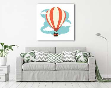 Klasszikus hőlégballon (vászonkép) - vászonkép, falikép otthonra és irodába